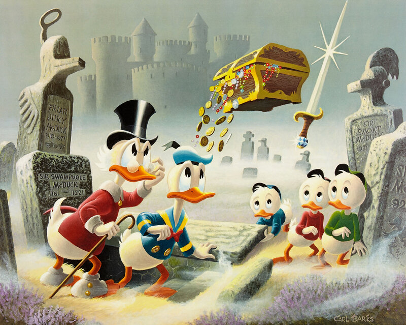 Scrooge McDuck and the treasure