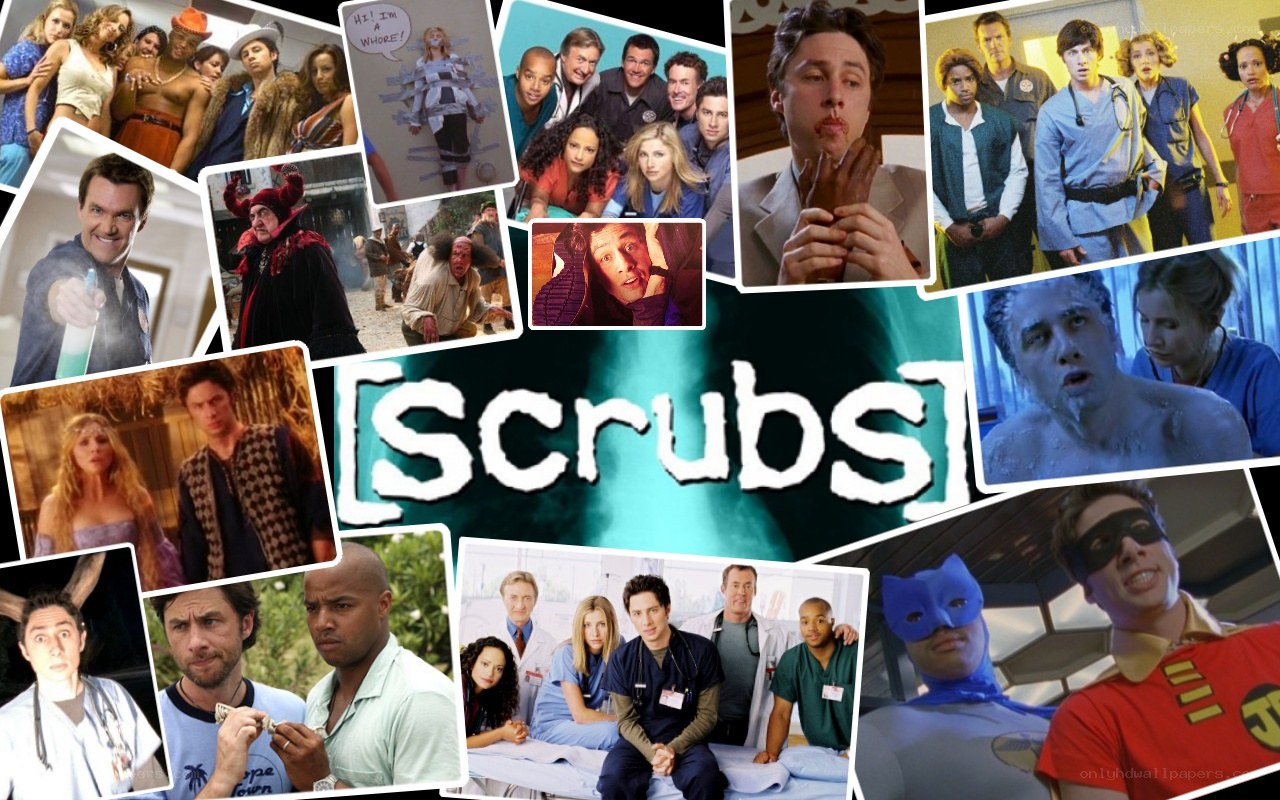 Scrubs TV show collage