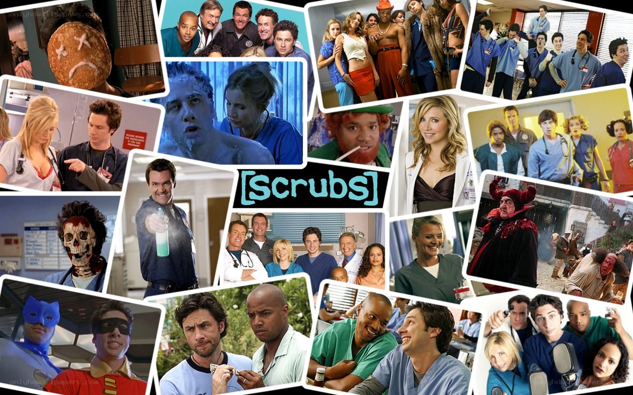 Scrubs TV show collage