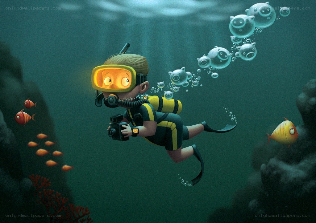 scuba diver underwater