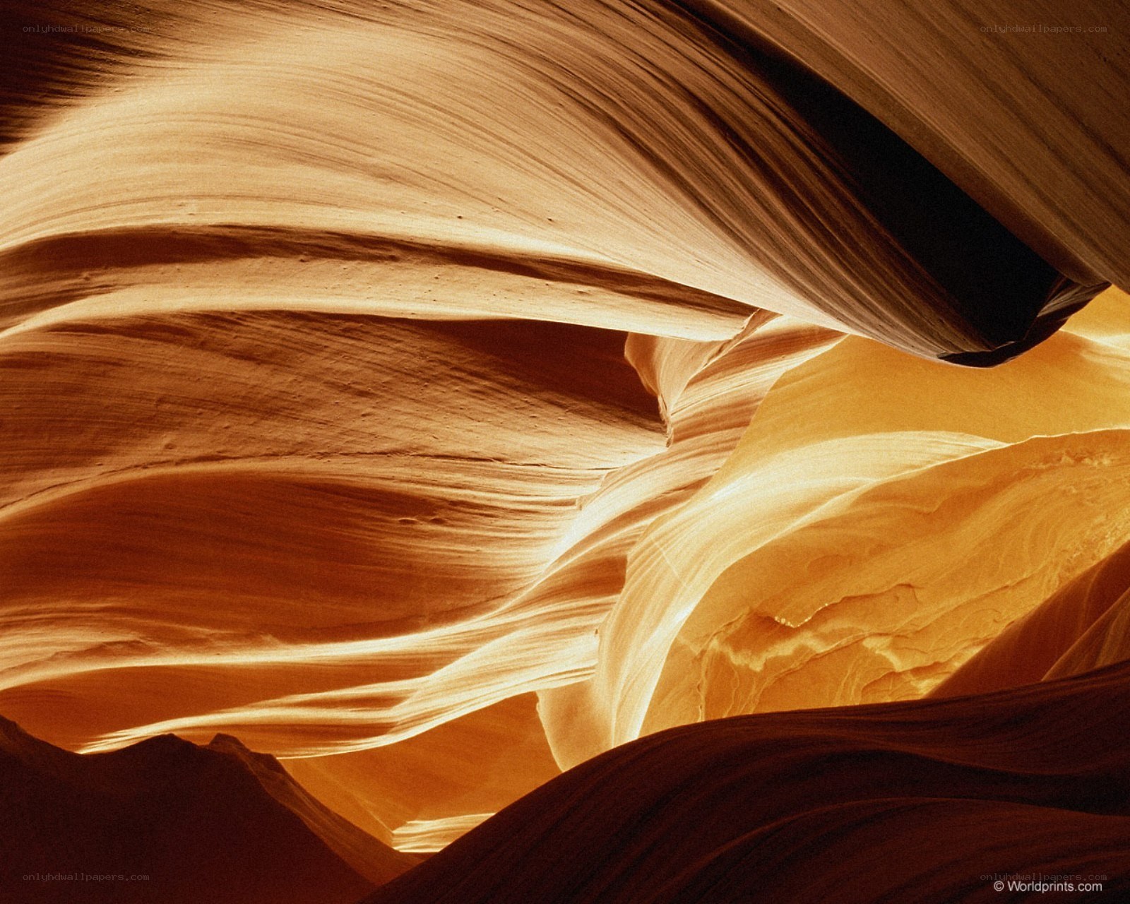 Sculpted sandstone canyon