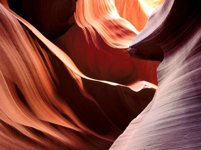Sculpted sandstone canyon walls