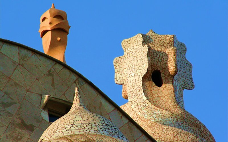 Sculptural architecture at Park Güell