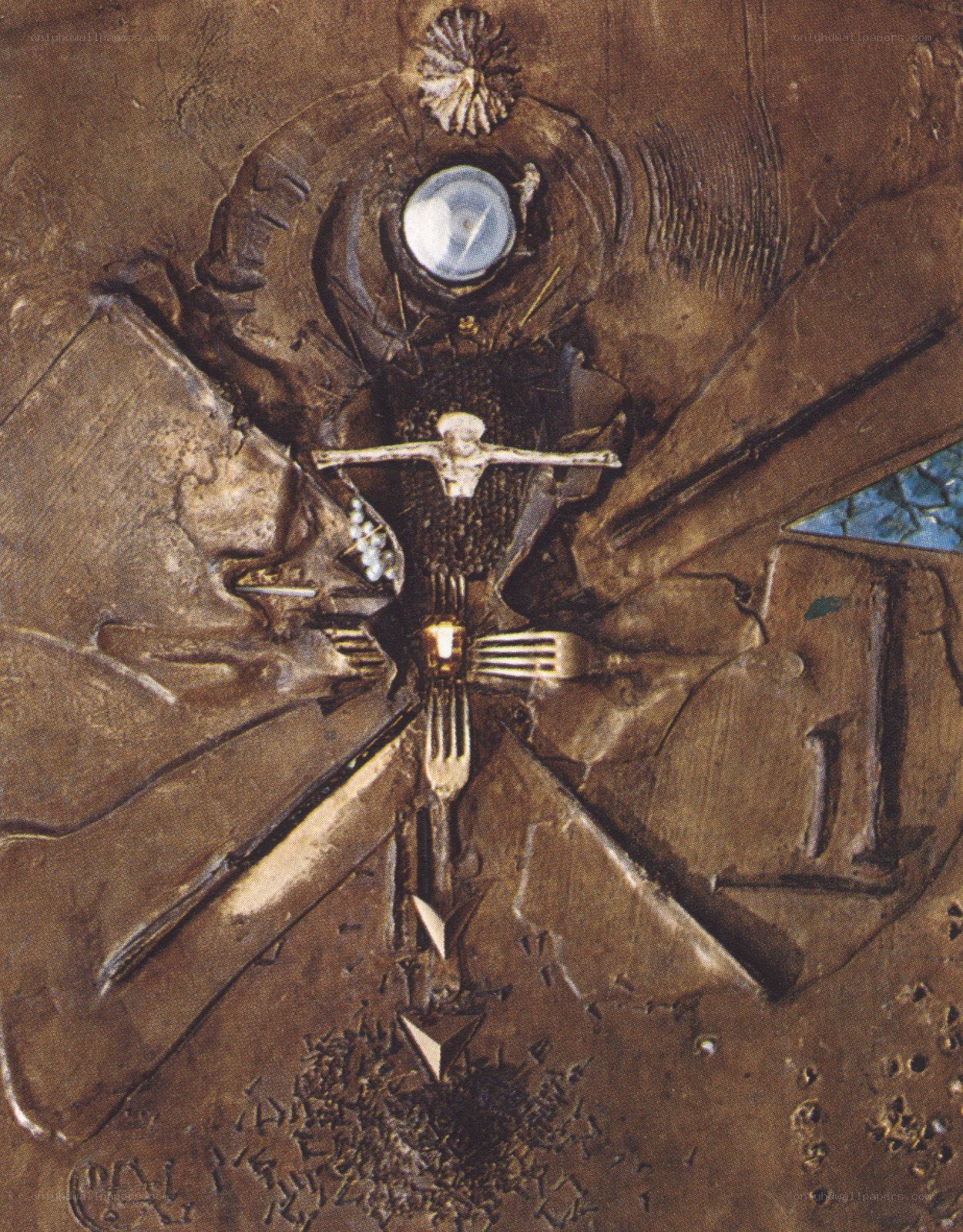 Sculptural crucifixion artwork