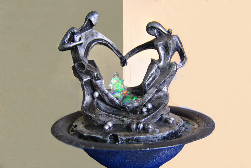 Sculpture Fountain with Figures