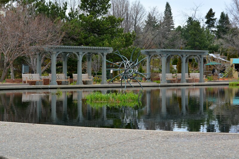 Sculpture in Pond