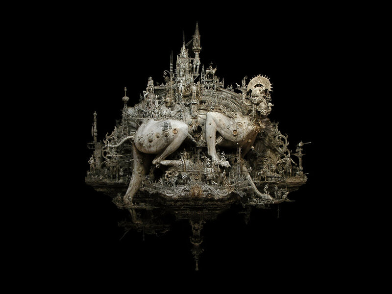 Sculpture of a fantastical creature