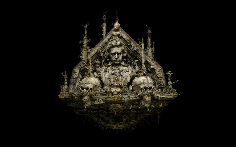 Sculpture of Beethoven's face