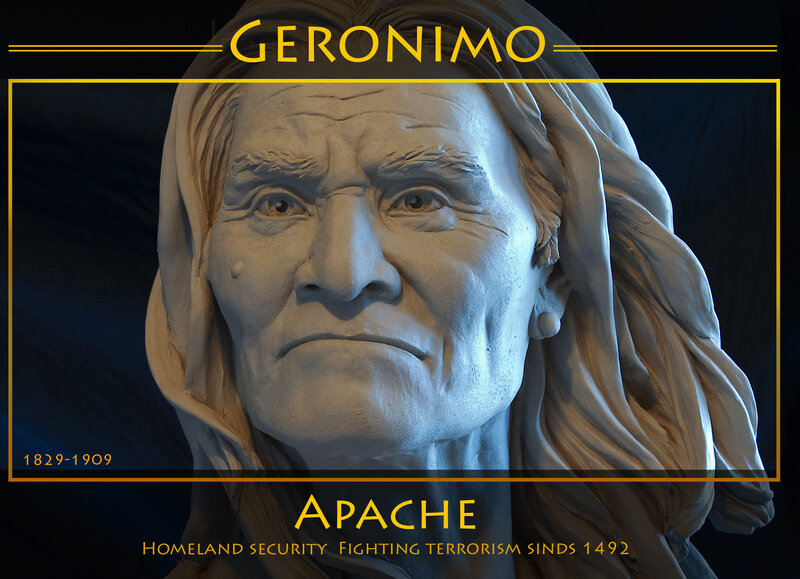 Sculpture of Geronimo