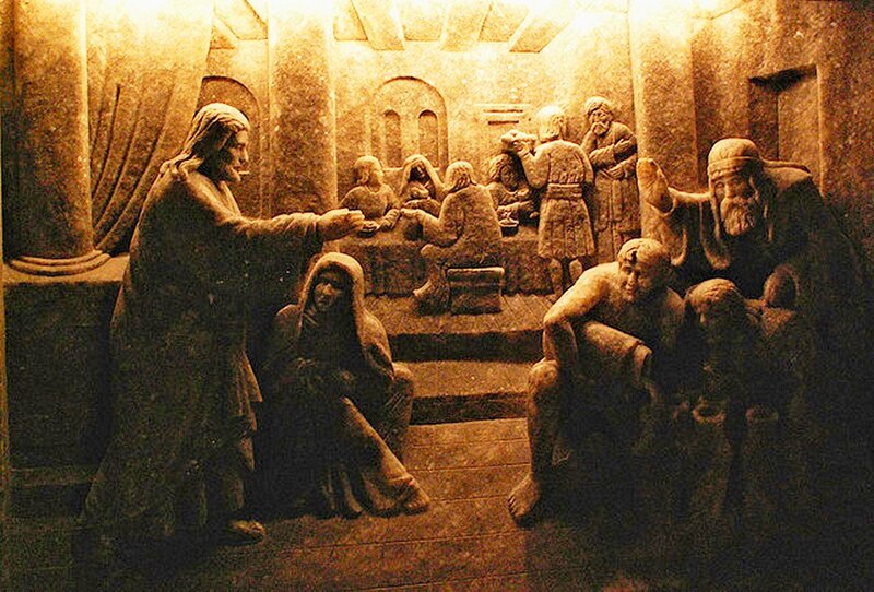 Sculpture of Last Supper — Brown