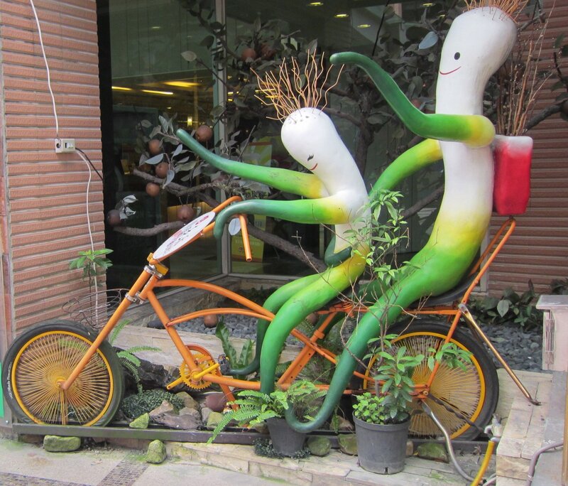 Sculptures on Bicycle