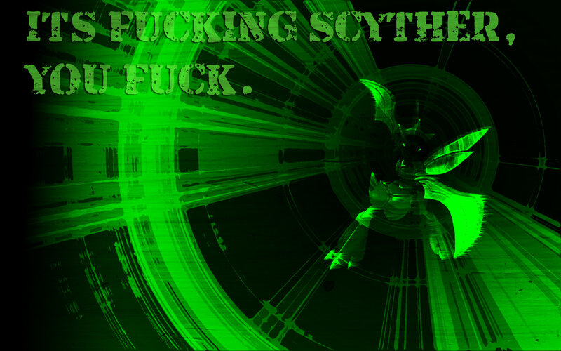 Scyther in green tunnel