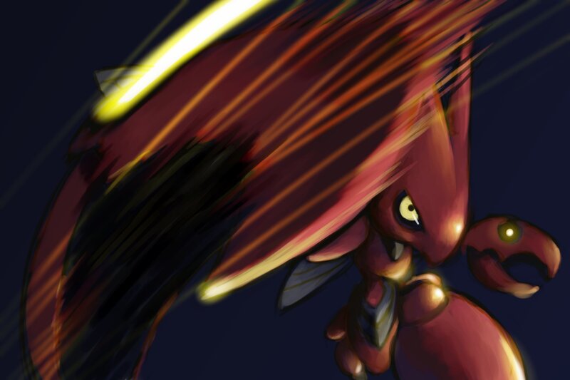 Scyther in motion