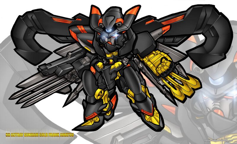 SD Astray Gundam Gold Frame Amatsu