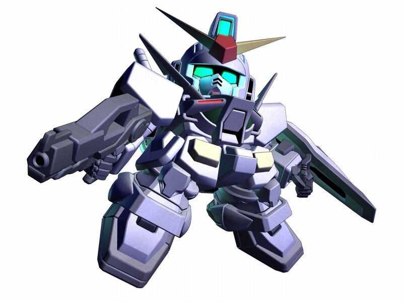 SD Gundam with weapon