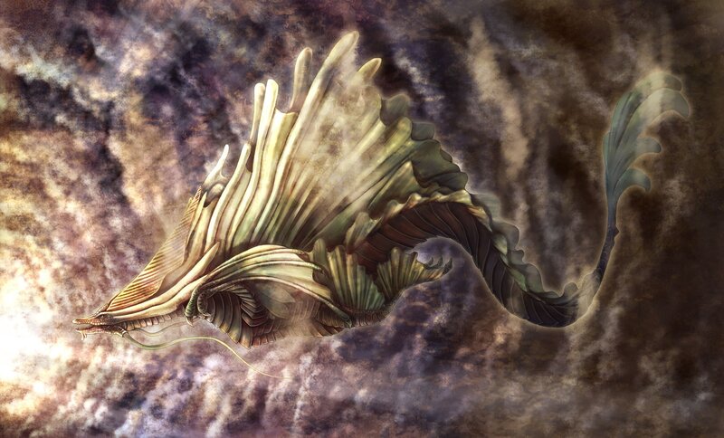 Sea Dragon in Clouds