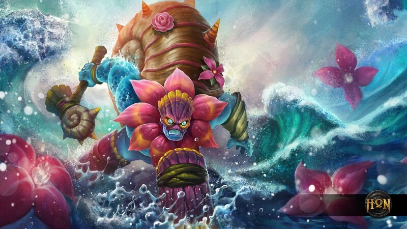 Sea Monster with Flower Head