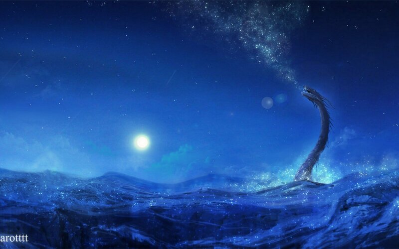 Sea Serpent in Ocean