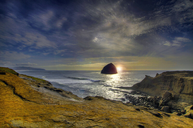 Sea Stack at Sunset