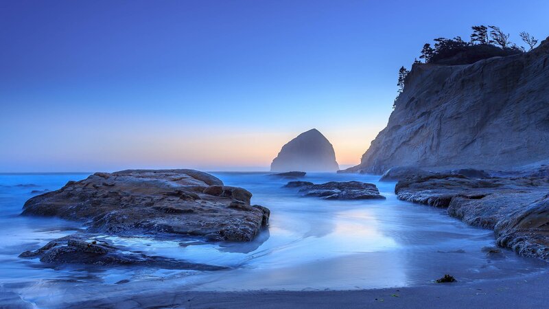 Sea Stack at Twilight