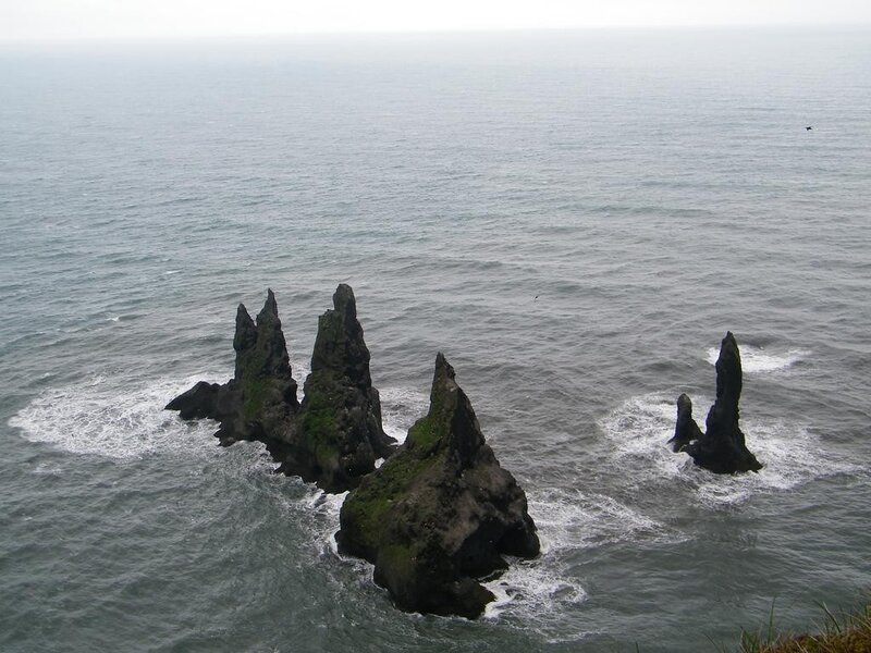 sea stacks at Reynisfjara