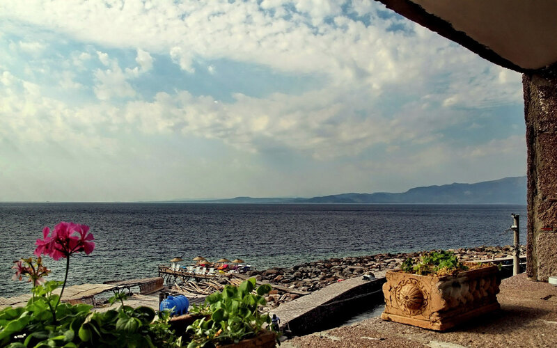 Sea View from Balcony — Blue, Serene, Afternoon