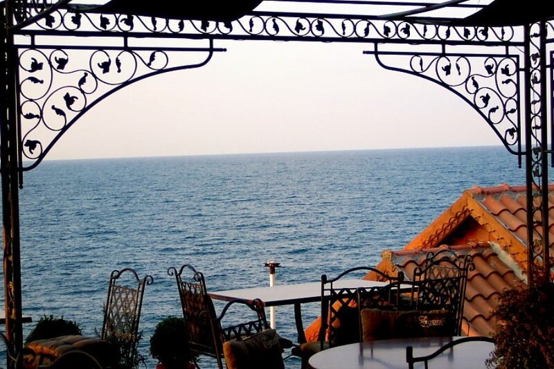 Sea View from Balcony — Blue