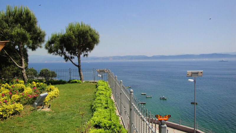 Sea View from Garden — Blue