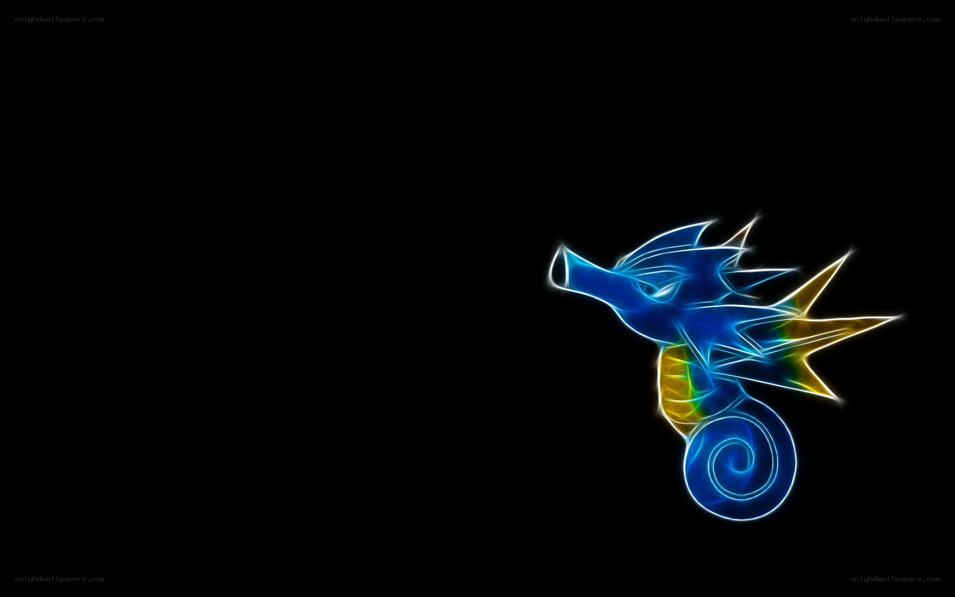 Seadra glowing outline