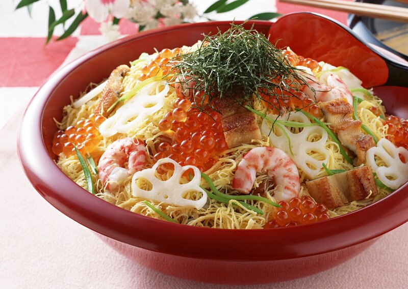 Seafood noodle dish