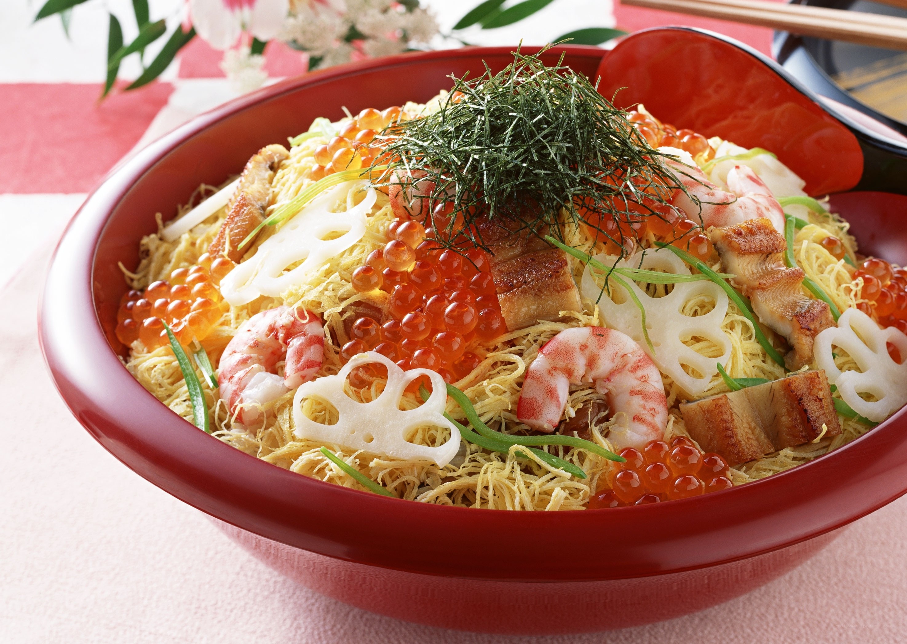 Seafood noodle dish