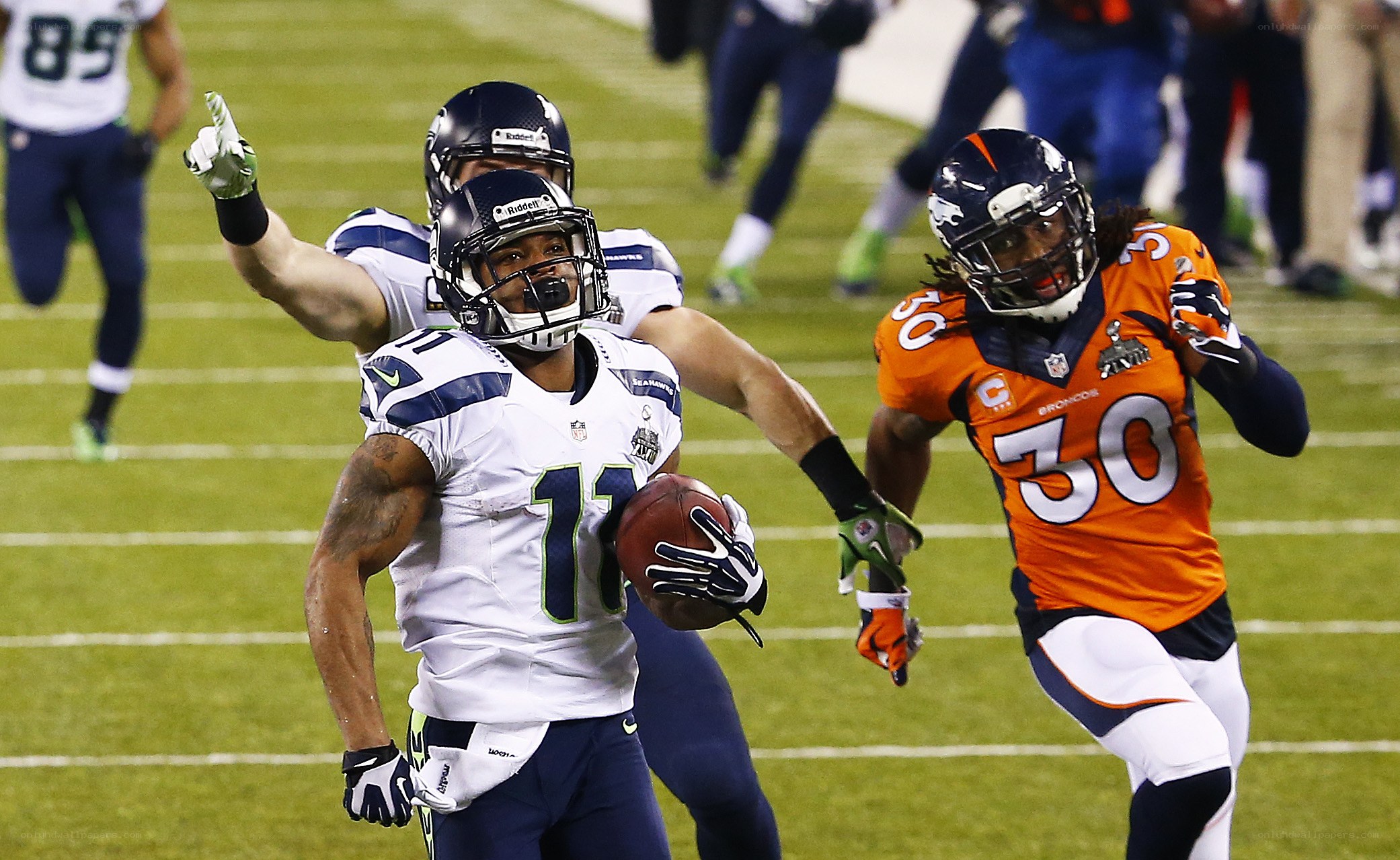 Seahawks player scores touchdown