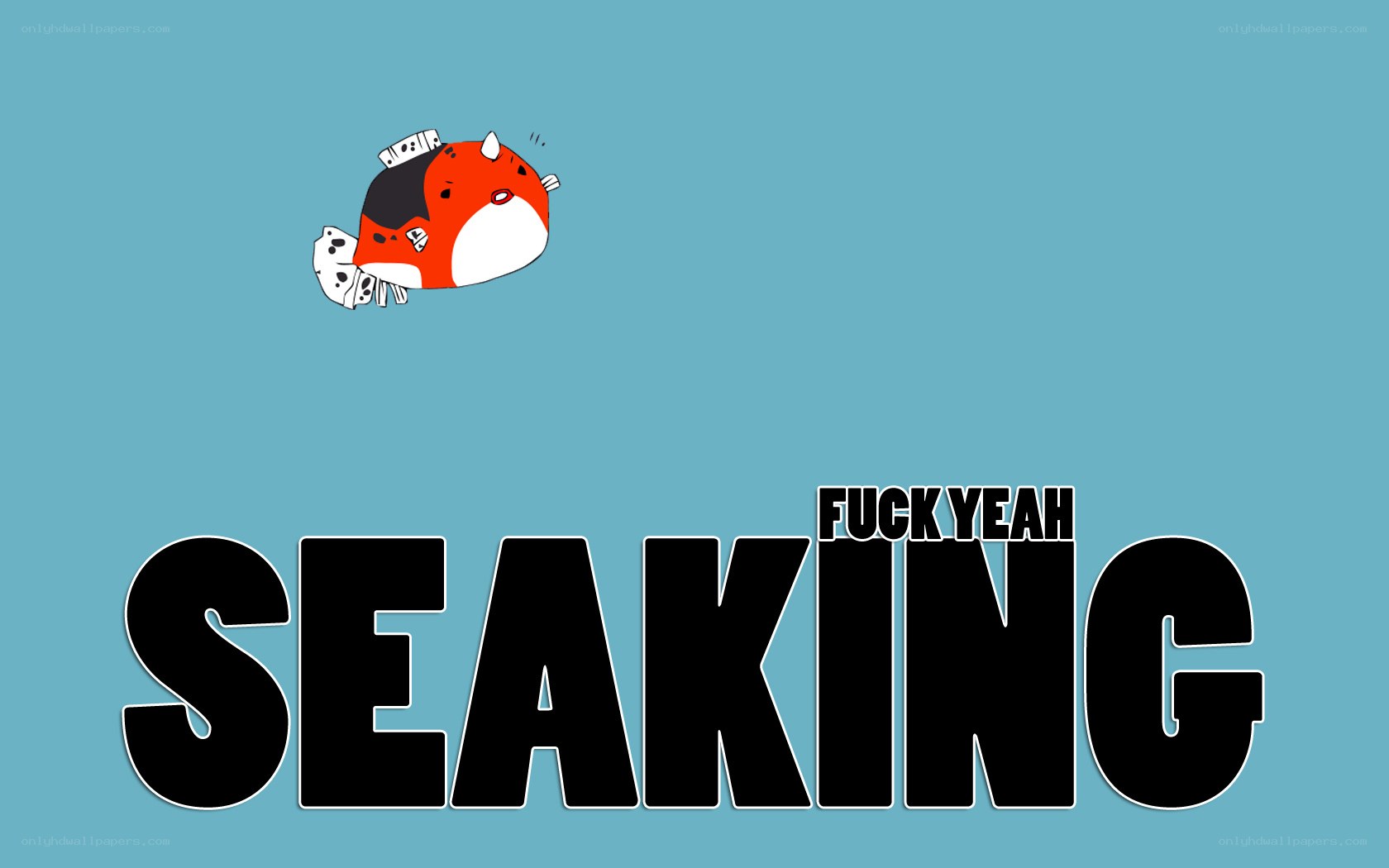 Seaking cartoon with text