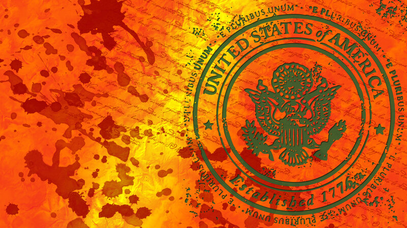 Seal of the United States — Orange