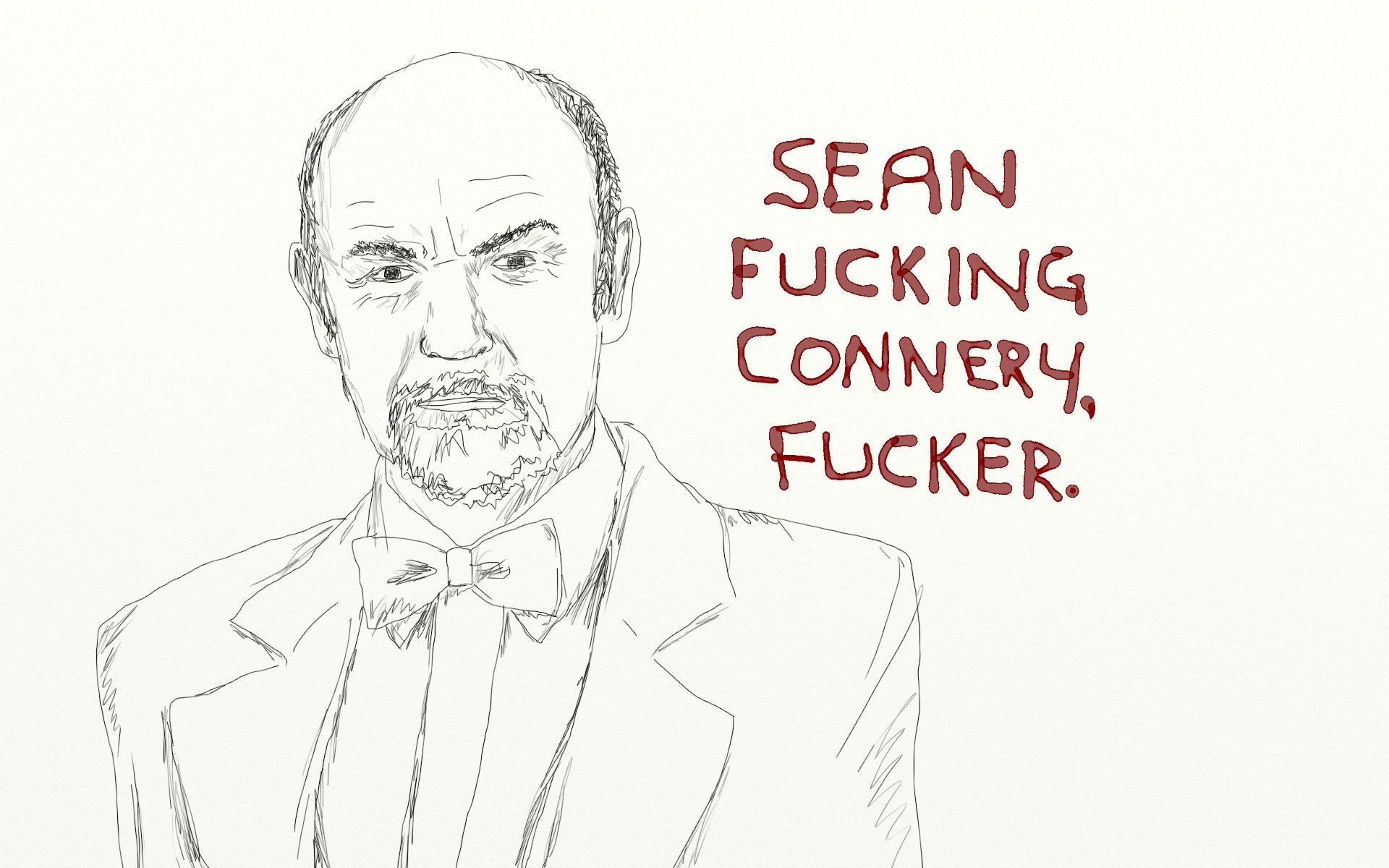 Sean Connery portrait sketch