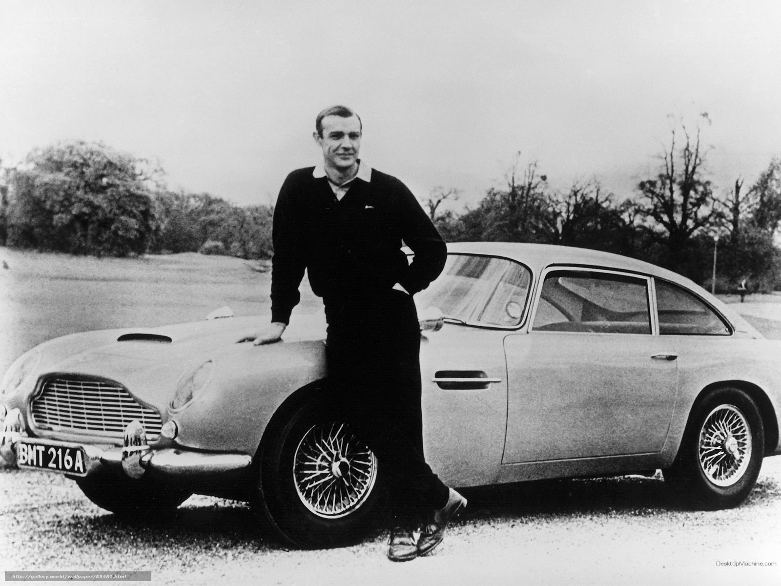 Sean Connery with Aston Martin