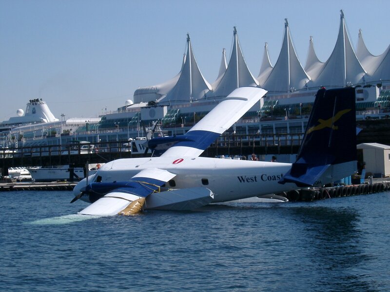 Seaplane at Vancouver port