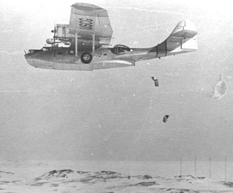 Seaplane Dropping Supplies