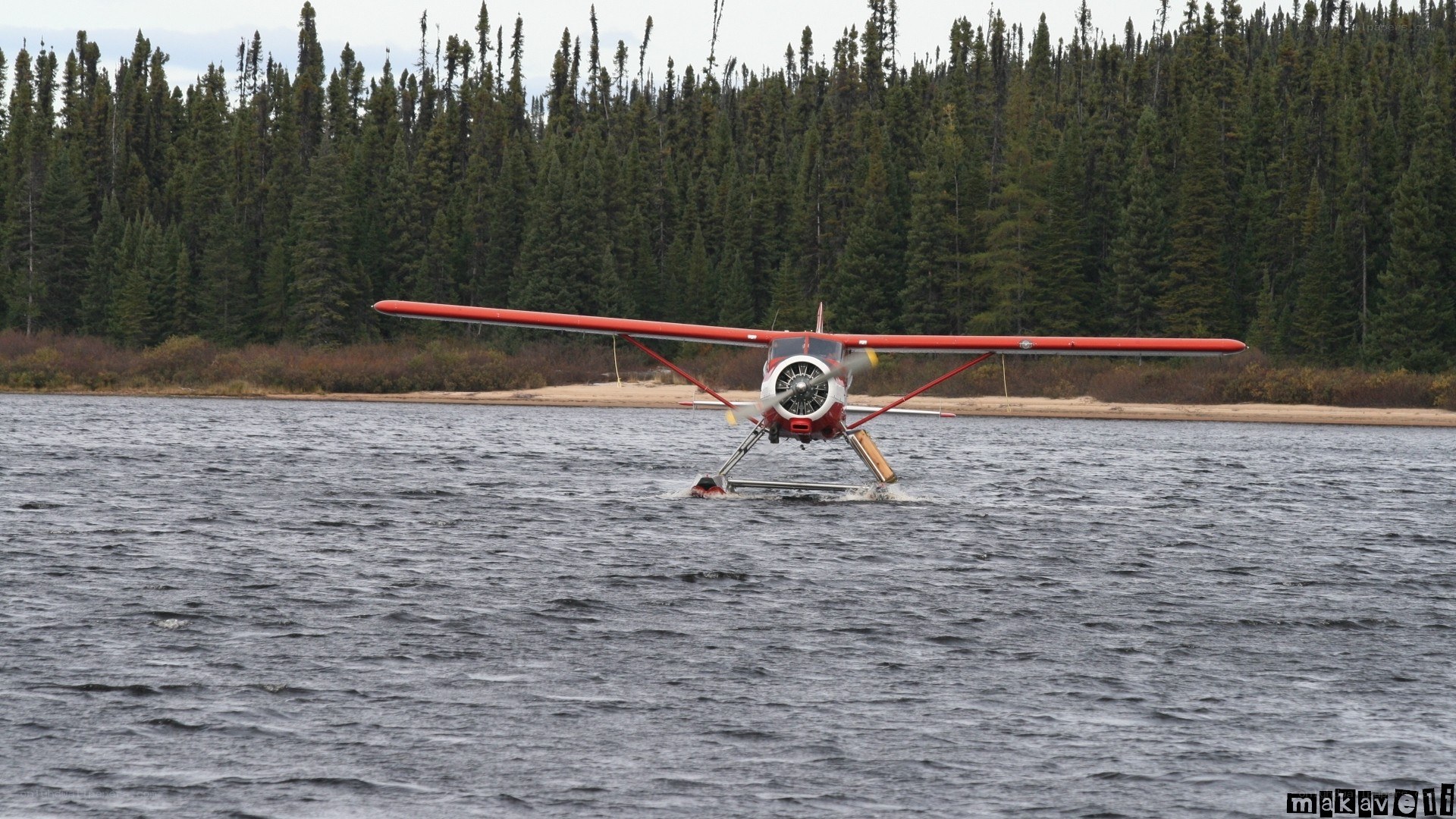 seaplane on a lake