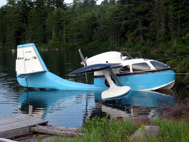 Seaplane on Lake — Blue, Serene