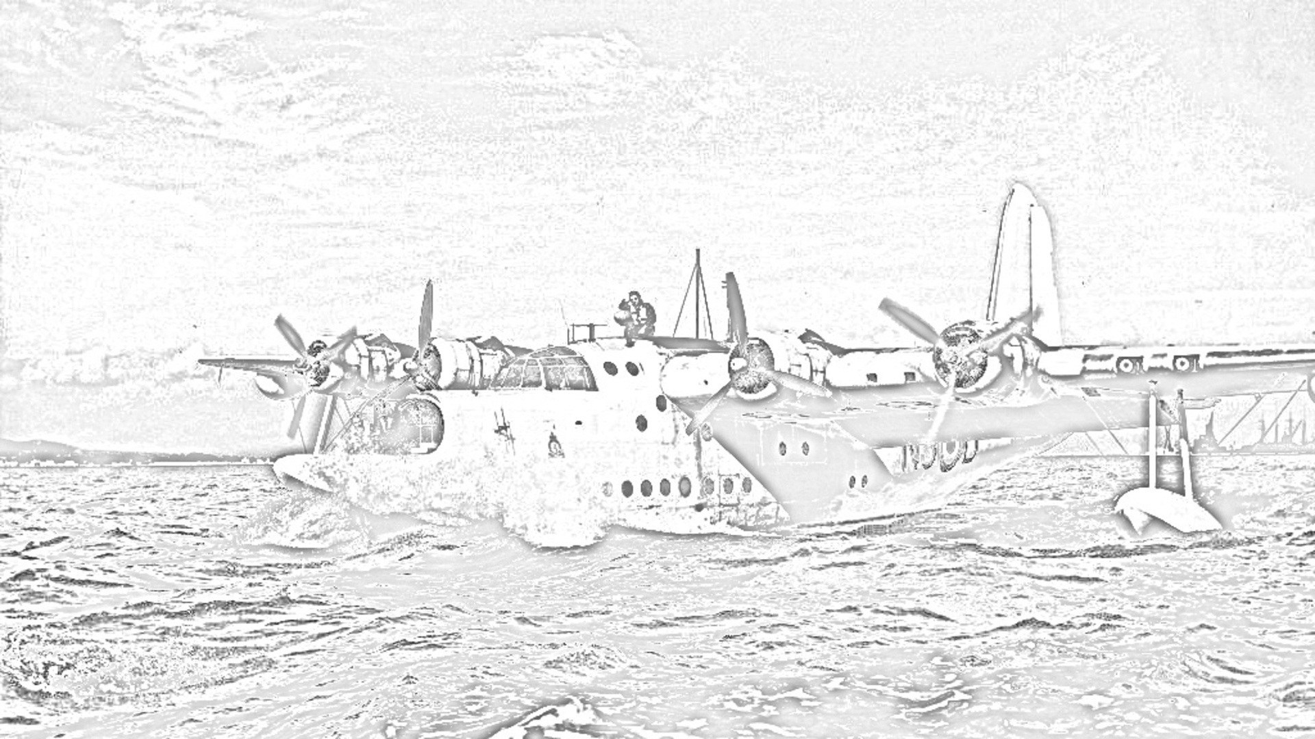 seaplane on water