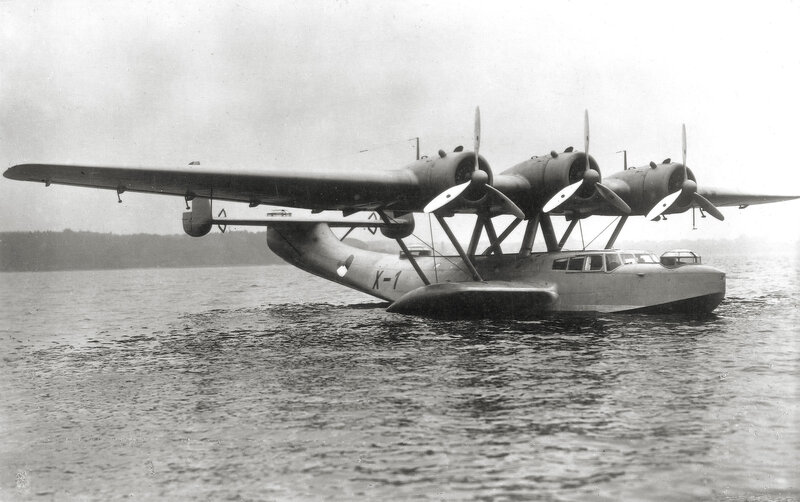 Seaplane on water surface