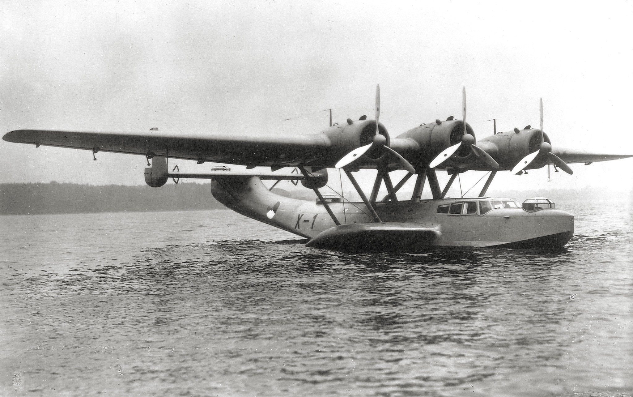 Seaplane on water surface
