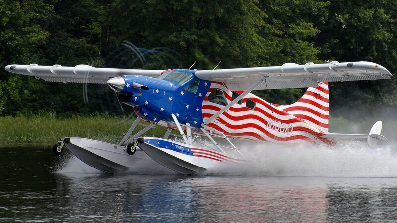seaplane on water