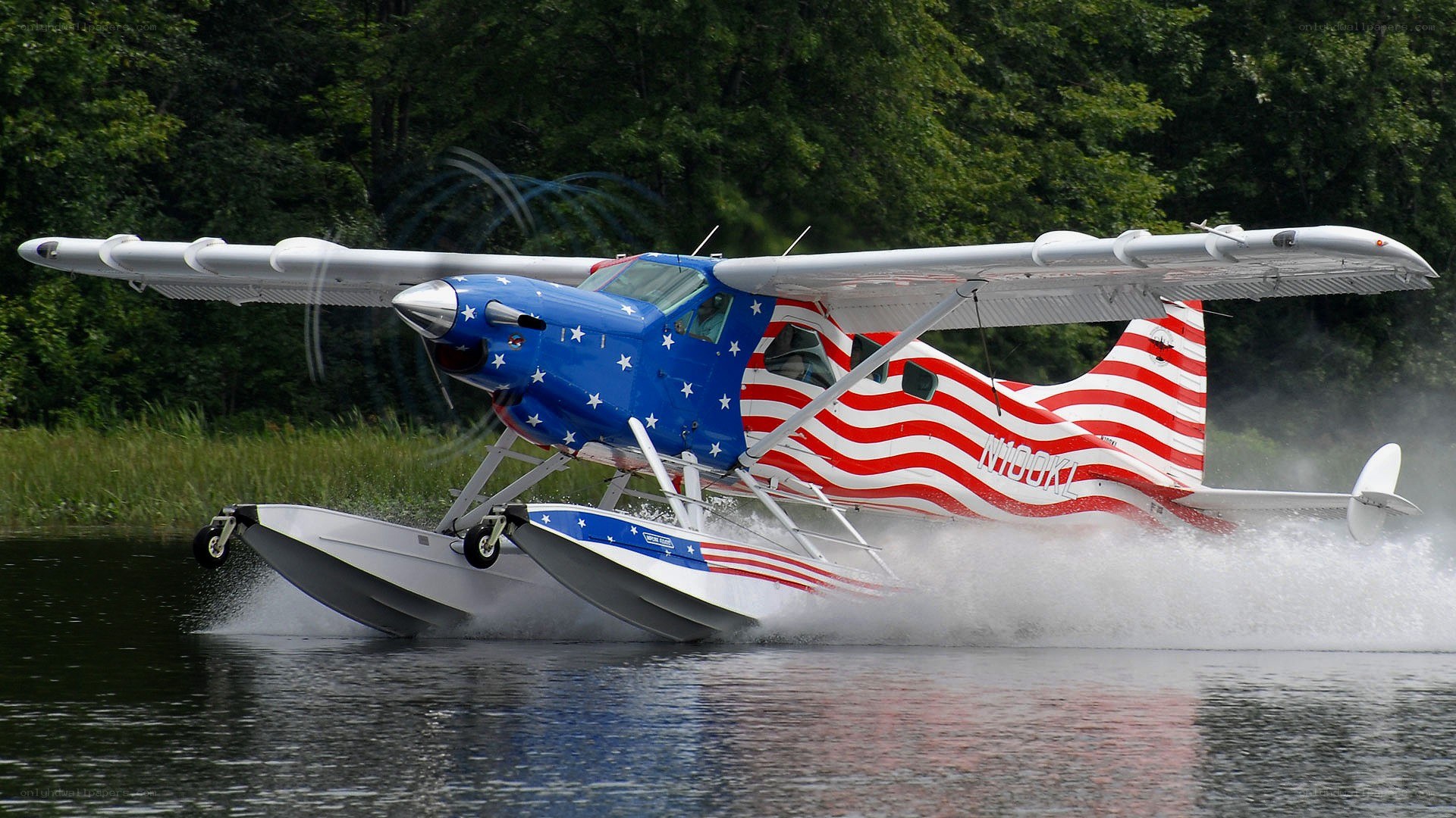 seaplane on water