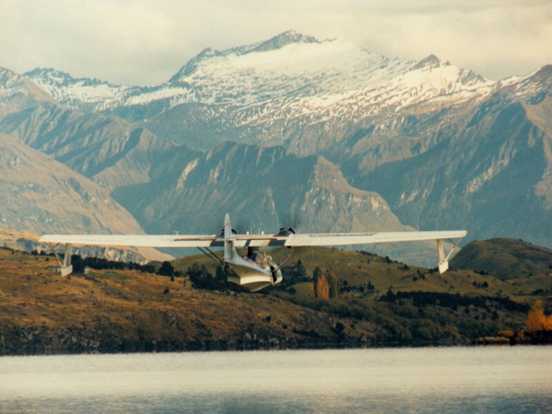 seaplane over a lake
