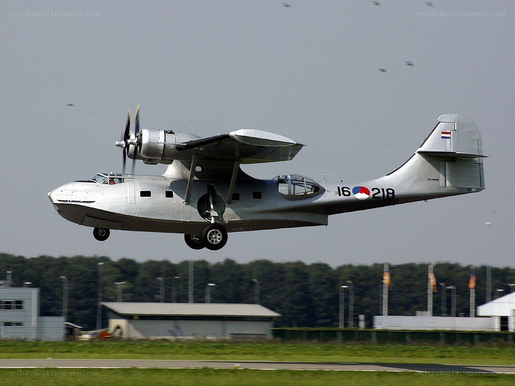 seaplane taking off from runway