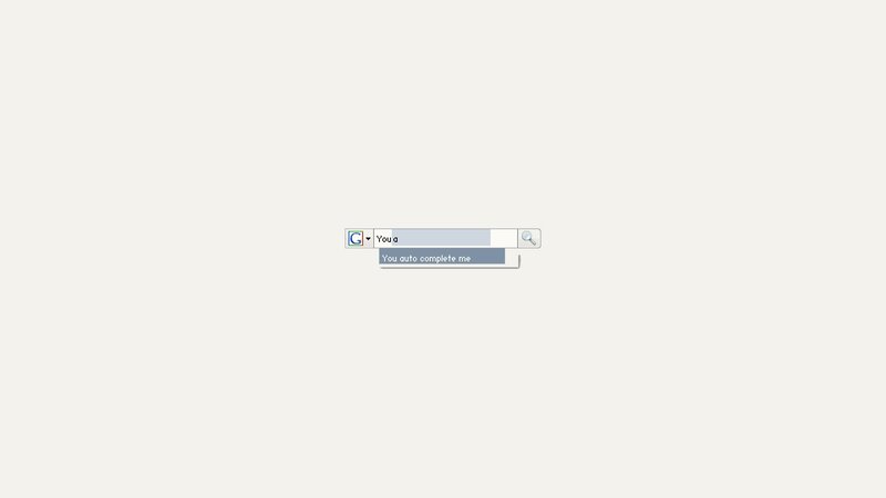 Search Bar with Autocomplete — White