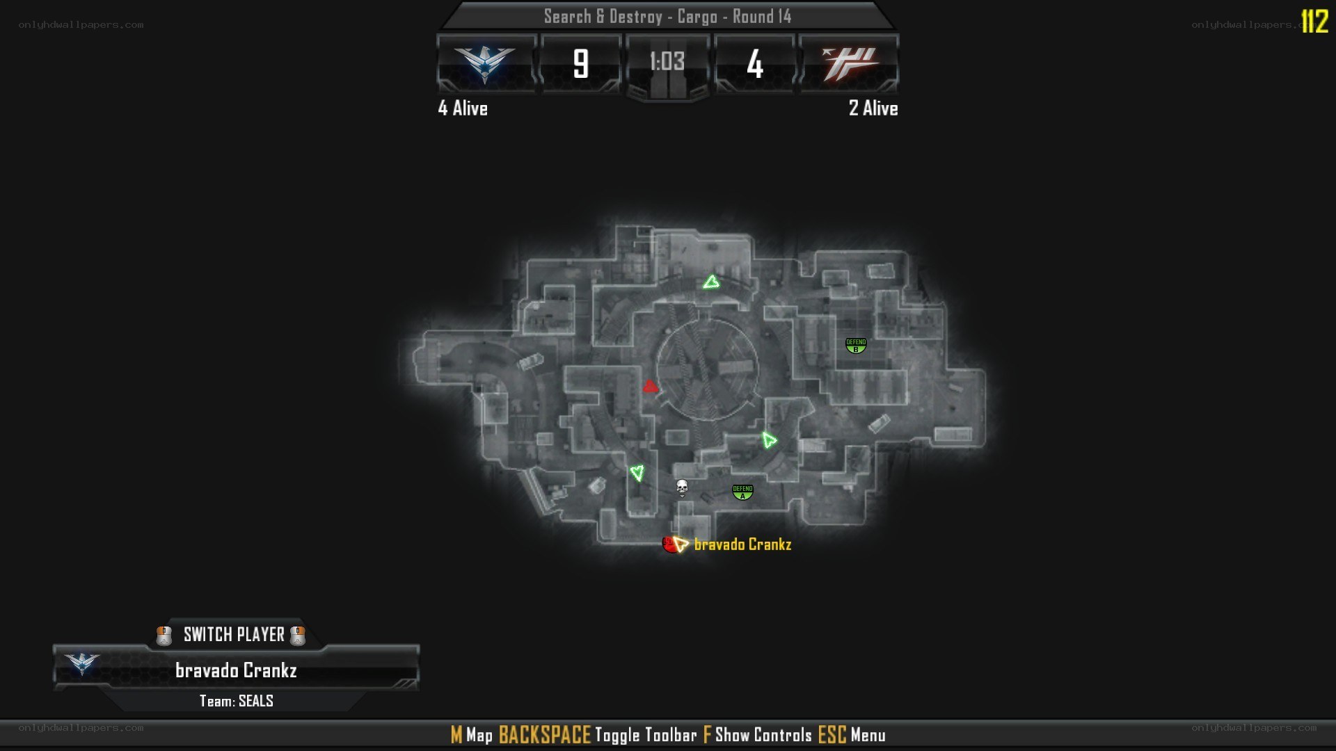 Search & Destroy game map