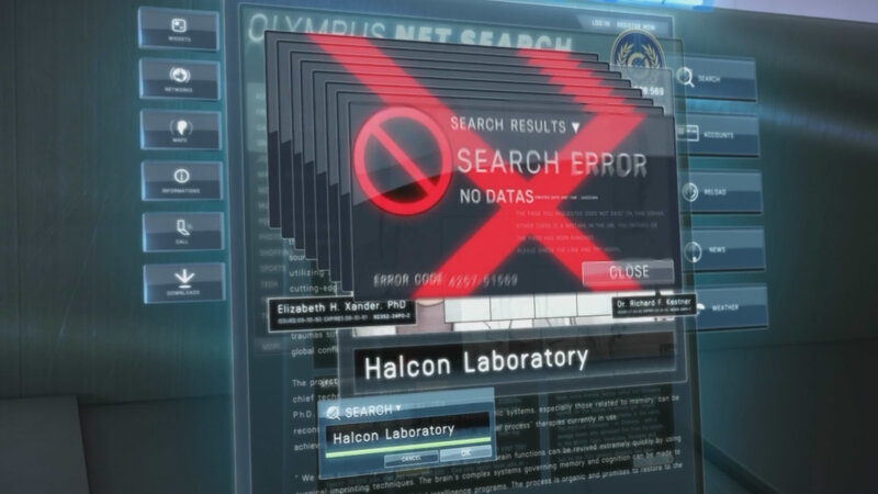Search error on Olympus Net
